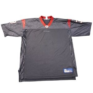 Reebok Houston Texans Jersey Mens XL Navy Blue NFL Equipment Blank #3 V-Neck